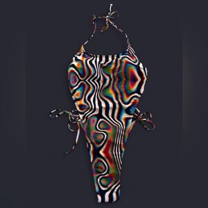 Vibrant Multicolor One Piece Swimsuit